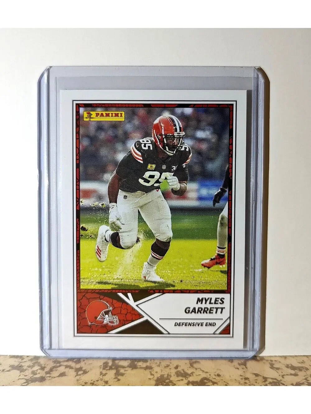 Myles Garrett 2024 Panini NFL #55 Sticker Card Cleveland Browns
